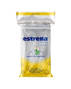 ALGODON ESTRELLA EN PAÑOS X 40 U.