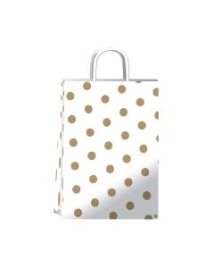 BOLSA GOLD DOTS 30 x 12 x 41 CM.