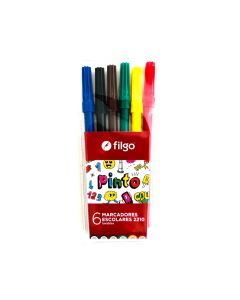 MARCADOR ESCOLAR FILGO X 6 UNIDADES