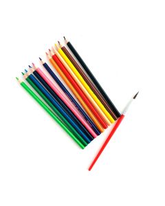 LAPICES ACUARELABLES X 12 UNI CON PINCEL