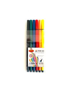 MARCADOR ESCOLAR TRI-O OMEGA X 6 UNIDADES