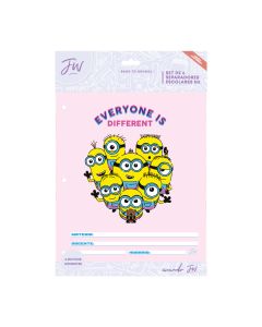 SEPARADORES ESCOLARES S/LENGUETA MINIONS X 6 UNI.