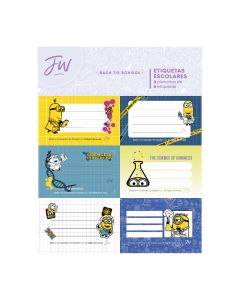 ETIQUETAS ESCOLARES MINIONS