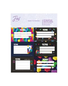 ETIQUETAS ESCOLARES TETRIS