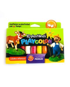 PLASTILINA PLAY COLOR X 10 U.