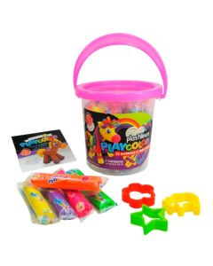 BALDE PLASTILINA X 22 + CORTANTES