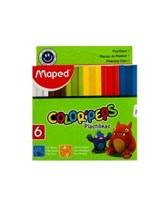 PLASTILINAS DE COLORES SURTIDOS X 6 UNIDADES