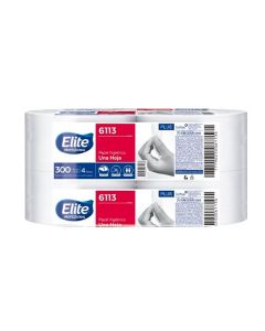  ROLLO HIGIENICO ELITE BLANCO CH 4 ROLLOS X 300 MTS.