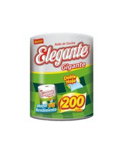 ROLLO COCINA ELEGANTE GIGANTE DOBLE HOJA X 200 PAÑOS