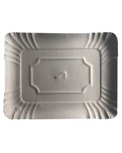 BANDEJA CARTON BLANCA 27 X 36 CM. X 100 U.