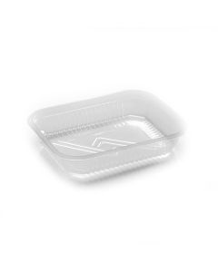 BANDEJA PLASTICA RECTANGULAR 915 CC. X 100 U. MOD 105