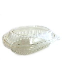 BANDEJA ESTUCHE 104 OVALADA PET TAPA INCLUIDA (BISAGRA)