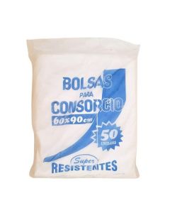 BOLSAS CONSORCIO BLANCO 60 X 90 CM.  X 50 UNI.