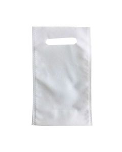 BOLSA TELA RIÑON 15 x 26,5 BEIGE, BLANCA Y NEGRA