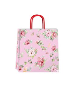 BOLSA FANT PINK FLORES 22x10x24 CM.