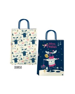 BOLSA FANTASIA NAVIDAD 22 x 10 x 30 CM.
