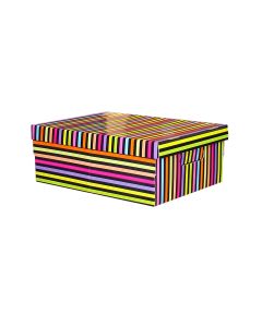 CAJA FANTASIA MEDIANA A RAYAS