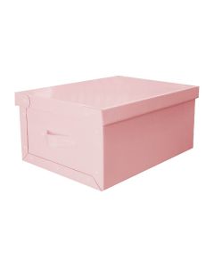 CAJA PARA BAULERA ROSA PASTEL 32 x 23 x 18 CM.