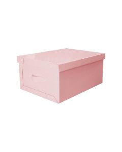 CAJA PARA BAULERA ROSA PASTEL 39 x 30 x 18 CM.