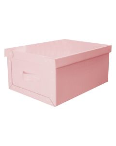 CAJA PARA BAULERA ROSA PASTEL  48 x 36 x 22 CM.