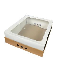 CAJA PARA BANDEJA DESAYUNO GRANDE CON VISOR 42 x 33 x 12 CM.