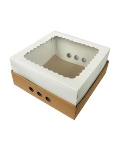 CAJA PARA BANDEJA DESAYUNO CON VISOR 30 x 30 x 12 CM.