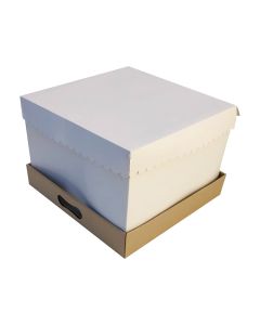 CAJA DE TORTA ALTA 25 x 25 x 25 CM.