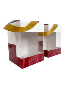CAJA VALIJA PREMIUM NAVIDAD CON CINTA ORO 