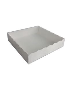 CAJA DE COOKIES CON VISOR 20 x 20 x 4,5 CM.