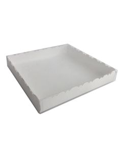 CAJA DE COOKIES CON VISOR 20 x 20 x 3 CM.