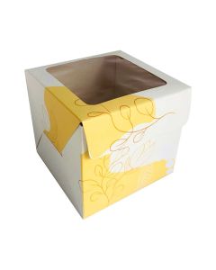 CAJA FLORES AMARILLA