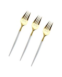 TENEDOR PREMIUM DORADO SOPHIE X 6 UNI.