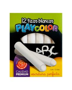TIZA BLANCA ESCOLAR X 12 U.