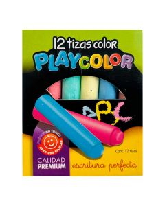 TIZA COLORES ESCOLAR X 12 U.
