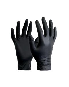 GUANTE NITRILO NEGRO M X 100 UNIDADES
