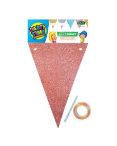 BANDERIN GLITTER ROSA GOLD