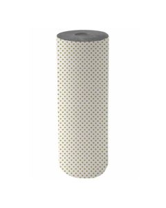 PAPEL MURESCO LUNAR DORADO FONDO BLANCO X 60 CM. X 200 MTS.