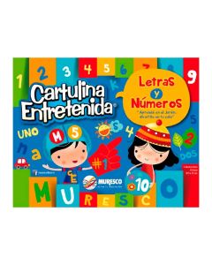 BLOCK DE CARTULINA ENTRETENIDA LETRAS Y NÚMEROS