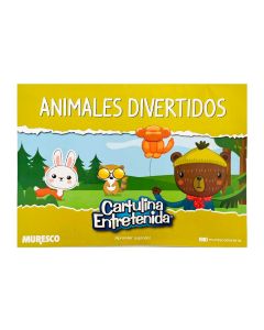 BLOCK CARTULINA ANIMALES DIVERTIDOS X 20 HOJAS 