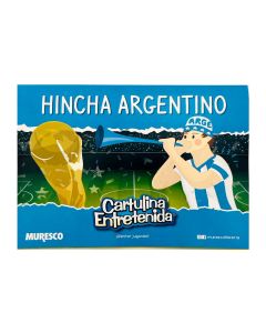 BLOCK CARTULINA HINCHA ARGENTINO X 20 HOJAS