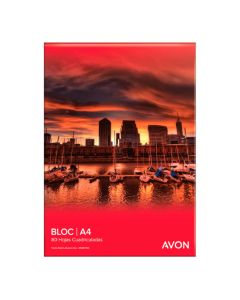 BLOC AVON A4 X 80 HOJAS CUADRICULADAS