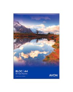 BLOC AVON A4 X 80 HOJAS RAYADAS