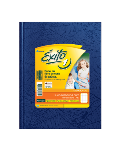 CUADERNO EXITO TAPA DURA Nº1 AZUL X 48 HOJAS CUADRICULADAS
