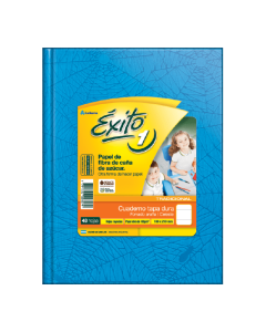 CUADERNO EXITO TAPA DURA Nº1 CELESTE X 48 HOJAS RAYADAS
