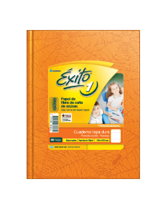 CUADERNO EXITO TAPA DURA Nº1 NARANJA X 48 HOJAS RAYADAS