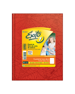 CUADERNO EXITO TAPA DURA Nº1 ROJO X 48 HOJAS RAYADAS