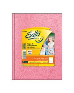 CUADERNO EXITO TAPA DURA Nº1 ROSA X 48 HOJAS RAYADAS