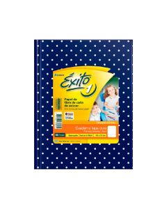 CUADERNO EXITO TAPA DURA AZUL CON LUNARES X 48 HOJAS RAYADAS