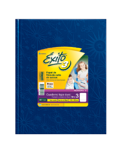  CUADERNO EXITO TAPA DURA Nº3 AZUL X 48 HOJAS RAYADAS