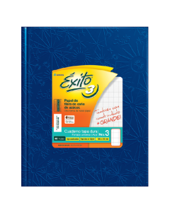 CUADERNO EXITO TAPA DURA Nº3 AZUL X 48 HOJAS CUADRO GRANDE
